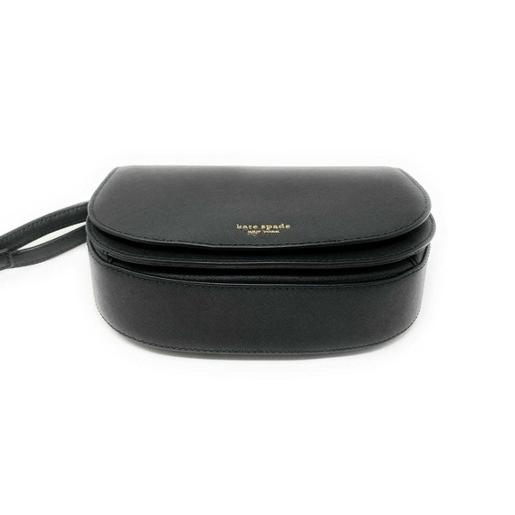 Kate Spade Reiley Flap Crossbody Bag Leather Black - Picture 5 of 8